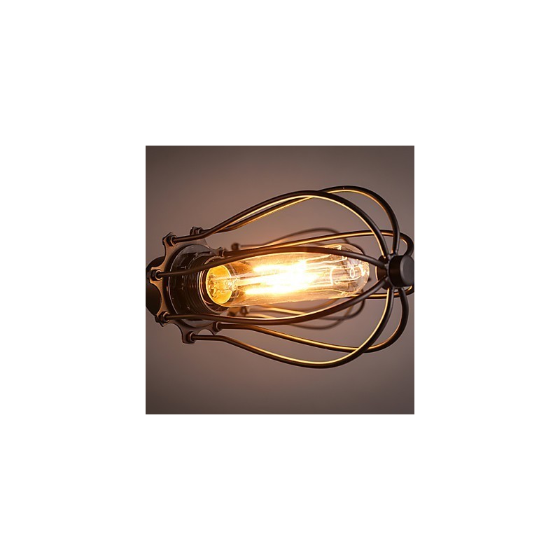 Lampada a sospensione vintage in metallo retrò a 5 luci E26/E27