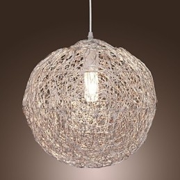 Lampada a sospensione globo moderna Mini Style cromata