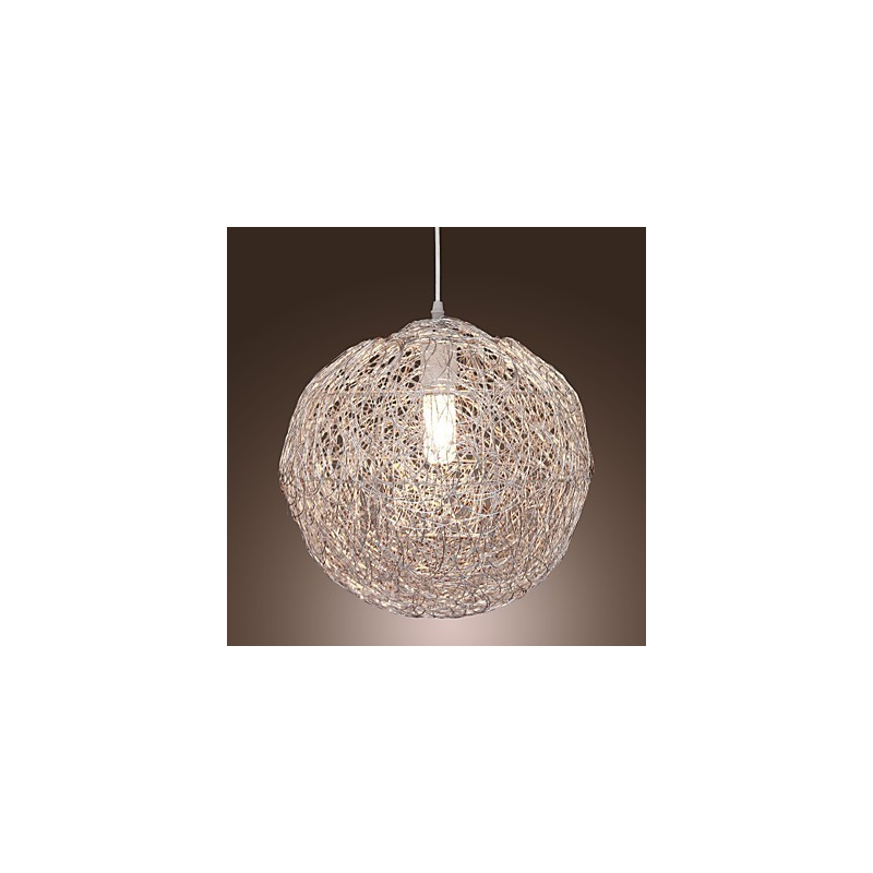 Lampada a sospensione globo moderna Mini Style cromata