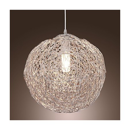 Lampada a sospensione globo moderna Mini Style cromata