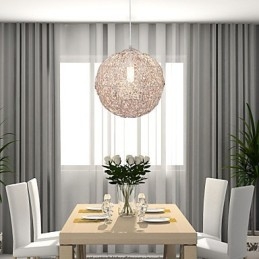 Lampada a sospensione globo moderna Mini Style cromata