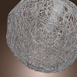 Lampada a sospensione globo moderna Mini Style cromata