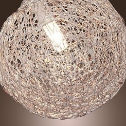 Lampada a sospensione globo moderna Mini Style cromata