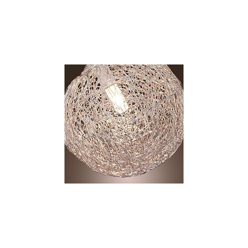 Lampada a sospensione globo moderna Mini Style cromata