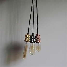 Lampada a sospensione retrò americana placcata in rame