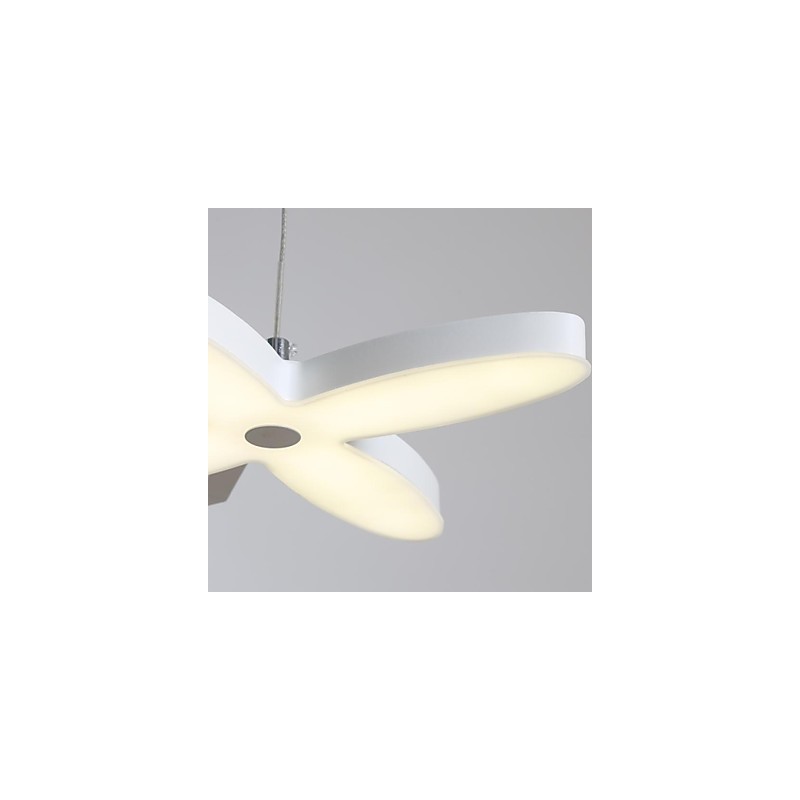 Lampada a sospensione LED moderna bianca 3 lampadine 30W