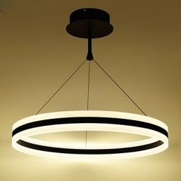 Lampada a sospensione LED rotonda in acrilico 50W, 120 cm, 100-240 V