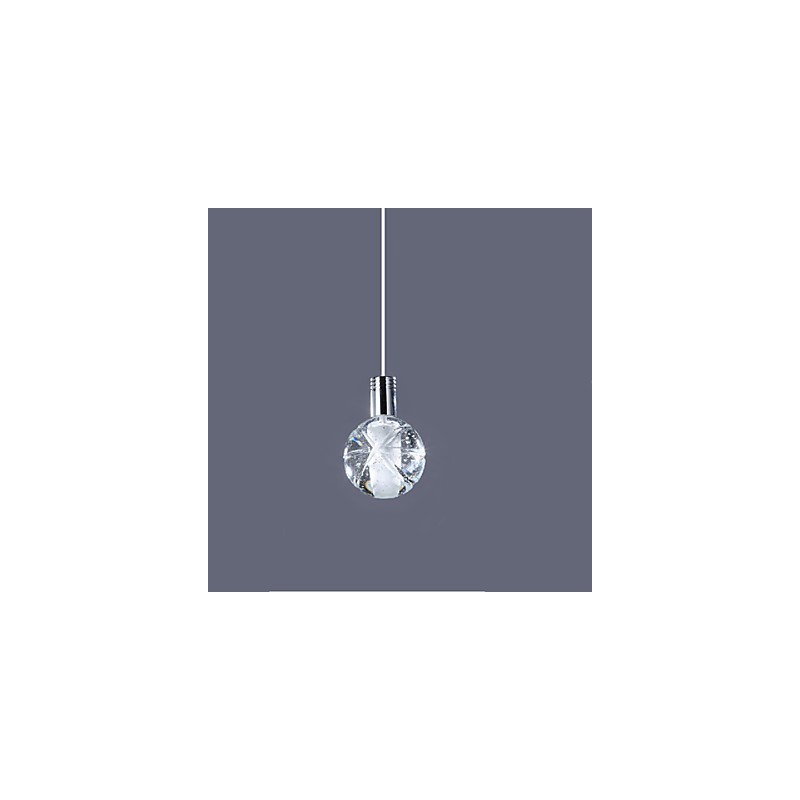 Lampadario a sospensione in cristallo trasparente 1 Ave