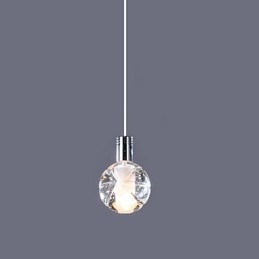 Lampadario a sospensione in cristallo trasparente 1 Ave