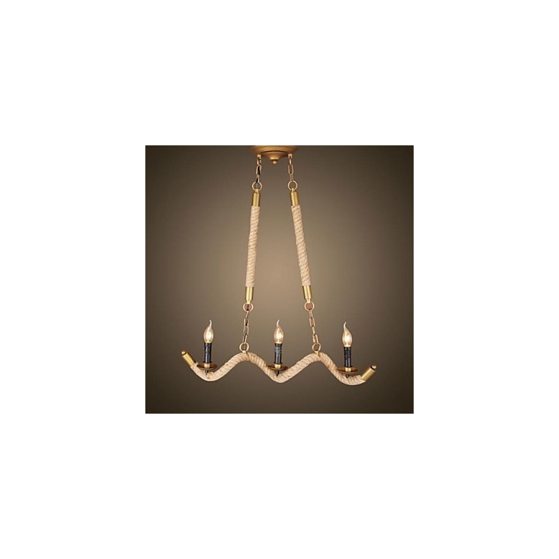 Lampadario a sospensione in metallo ottone antico rustico classico tradizionale Lodge Vintage Retro Country