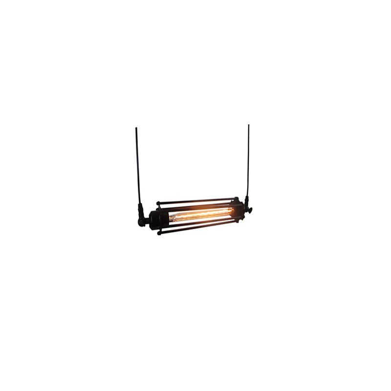 Lampadario a sospensione retrò in metallo nero e oro, 1 lampadina E26/E27, catena regolabile
