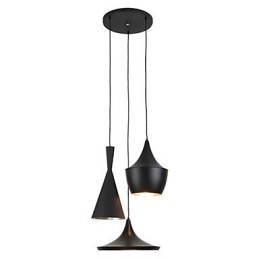 Lampada a sospensione in metallo dipinto stile mini 3 luci E26/E27