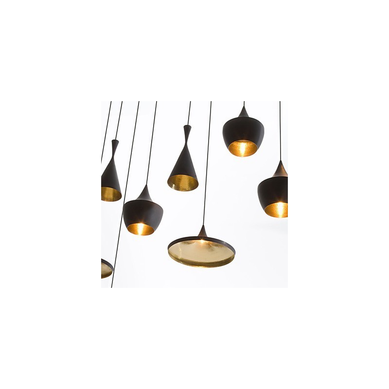 Lampada a sospensione in metallo dipinto stile mini 3 luci E26/E27