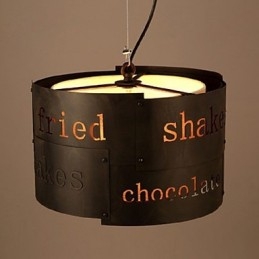 Lampada a sospensione moderna nordica in tessuto LOFT Ø 35 cm