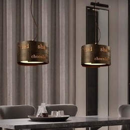 Lampada a sospensione moderna nordica in tessuto LOFT Ø 35 cm