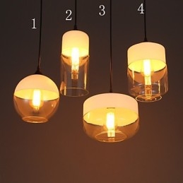 Lampadario a sospensione in ferro battuto e vetro Nordic Creative Stair Shop