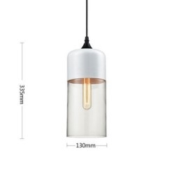 Lampadario a sospensione in ferro battuto e vetro Nordic Creative Stair Shop