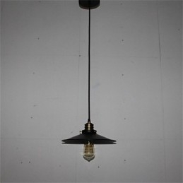 Lampadario a sospensione in ferro stile retrò country americano, 1 luce, E26/E27