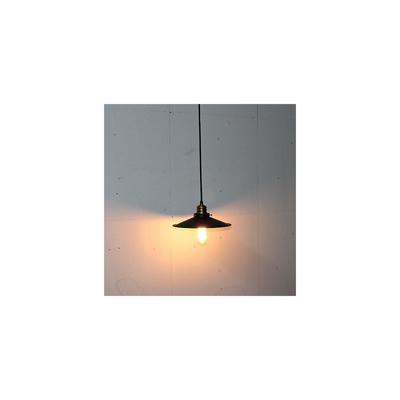Lampadario a sospensione in ferro stile retrò country americano, 1 luce, E26/E27