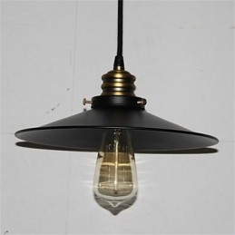 Lampadario a sospensione in ferro stile retrò country americano, 1 luce, E26/E27