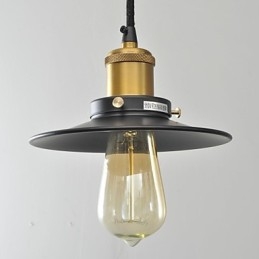 Lampada a sospensione mini in metallo dipinto stile country, 1 luce E26/E27
