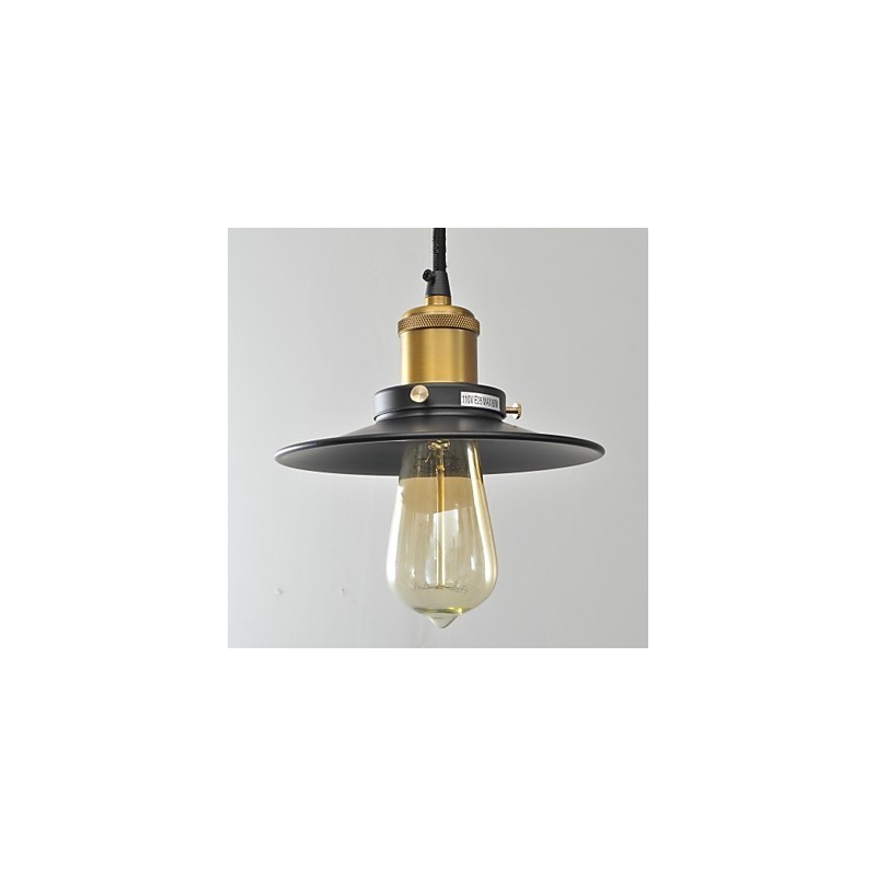 Lampada a sospensione mini in metallo dipinto stile country, 1 luce E26/E27