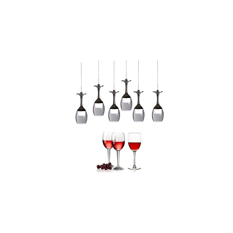 Lampadario a sospensione 1 luce Mini moderno contemporaneo in metallo cromato