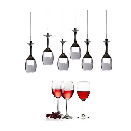 Lampadario a sospensione 1 luce Mini moderno contemporaneo in metallo cromato