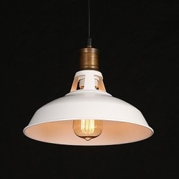 Lampada a sospensione in ferro battuto a testa singola, stile country americano