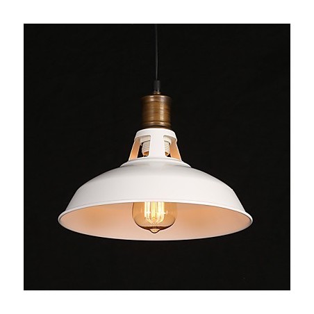 Lampada a sospensione in ferro battuto a testa singola, stile country americano