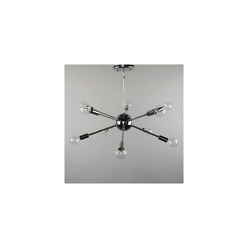 Lampada a sospensione in metallo cromato stile country mini