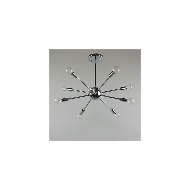 Lampada a sospensione in metallo cromato stile country mini