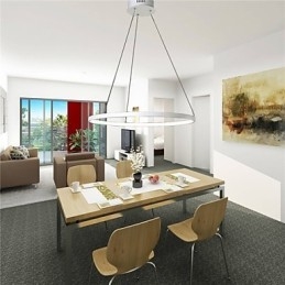 Lampada a sospensione LED anello bianco regolabile 60 cm