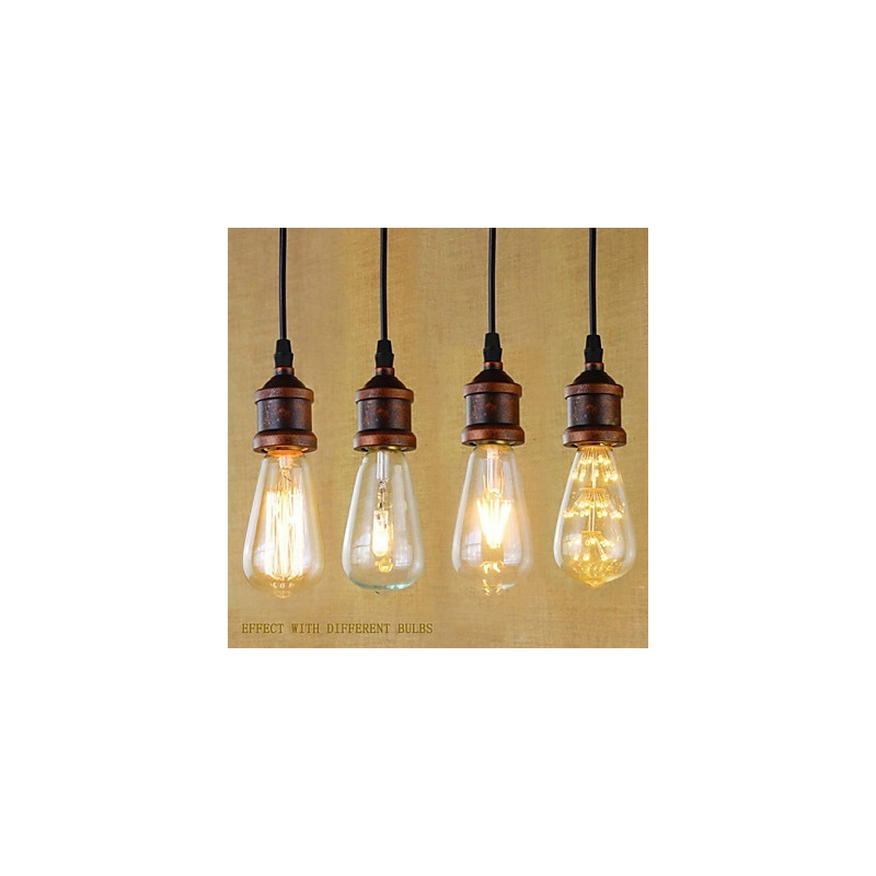 Lampada a sospensione vintage retrò in metallo regolabile