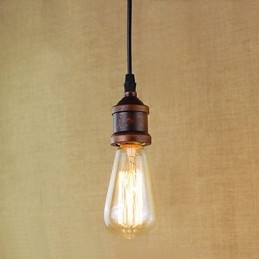 Lampada a sospensione vintage retrò in metallo regolabile