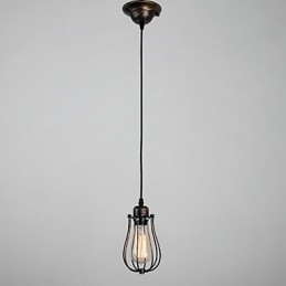 Mini lampada a sospensione country 1 luce retrò