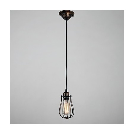 Mini lampada a sospensione country 1 luce retrò
