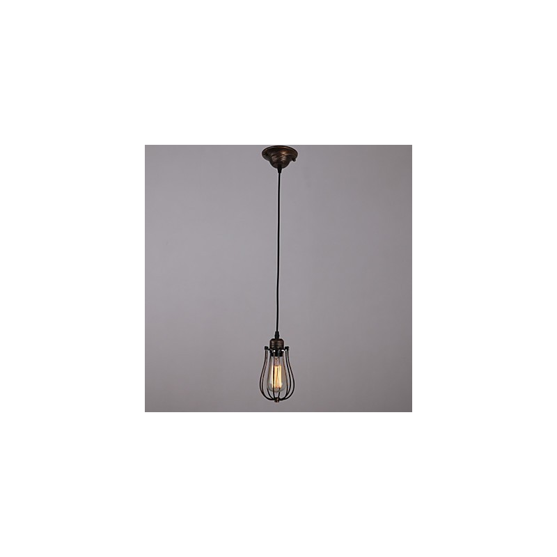 Mini lampada a sospensione country 1 luce retrò