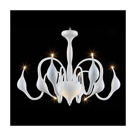 Lampadario moderno contemporaneo in metallo elettroplaccato