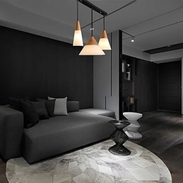 Lampadario a sospensione moderno contemporaneo in metallo cromato mini