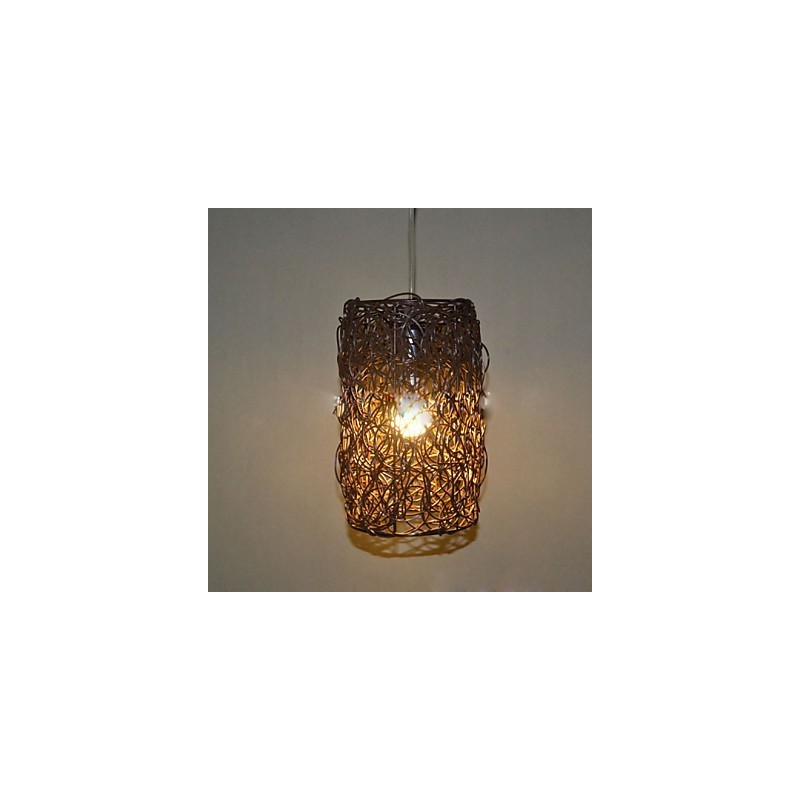 Lampada a sospensione moderna in rattan intrecciato Cany