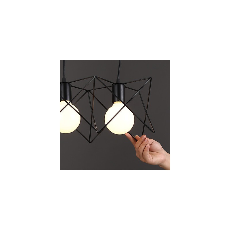Lampada a sospensione singola in ferro battuto contemporanea