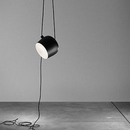 Lampada a sospensione mini in metallo dipinto moderna, regolabile, E26/E27