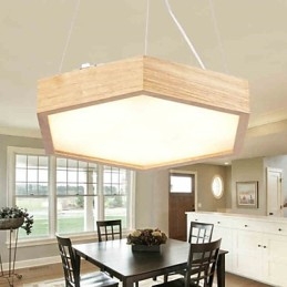 Lampada a sospensione mini moderna contemporanea country in legno e bambù