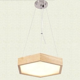 Lampada a sospensione mini moderna contemporanea country in legno e bambù