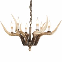 Lampadari Rustici In Corna Di Cervo